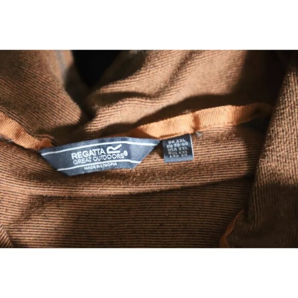 Regatta 1/4Zip Pullover Sweatshirt Mens 2XL Brown Raglan Sleeve Logo Embroidered - Picture 5 of 10